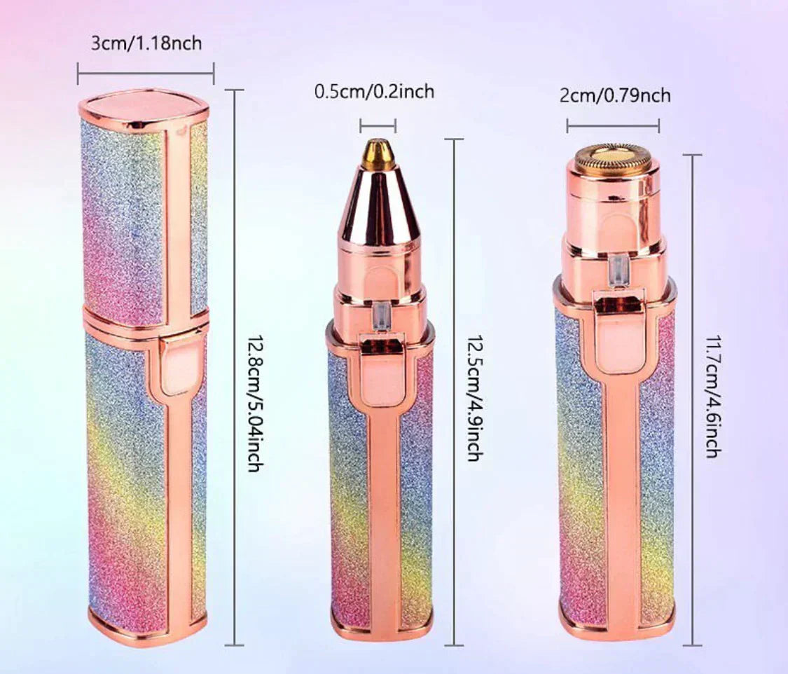 Rechargeable 2-in-1 Eyebrow & Facial Hair Trimmer