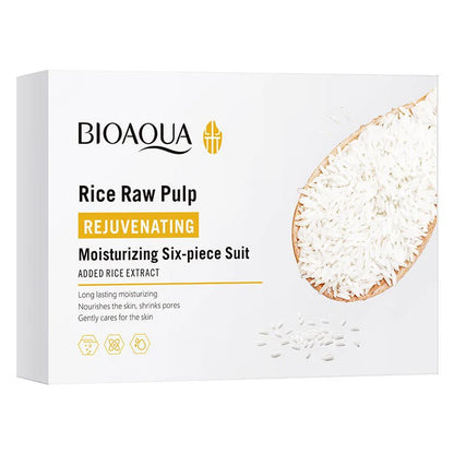 BIOAQUA - Rice Raw Pulp Rejuvenating Set