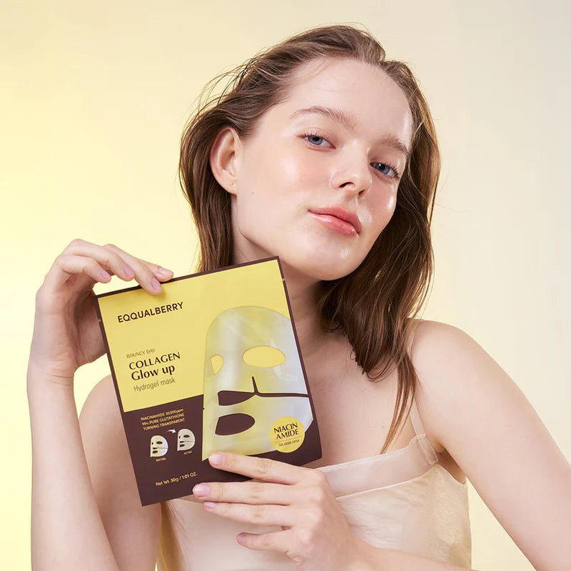 Eqqual Berry - Bouncy Day Collagen Glow Up Hydrogel Mask