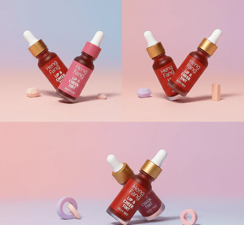 Heng Fang - Lip & Cheek Tint Dropper Set