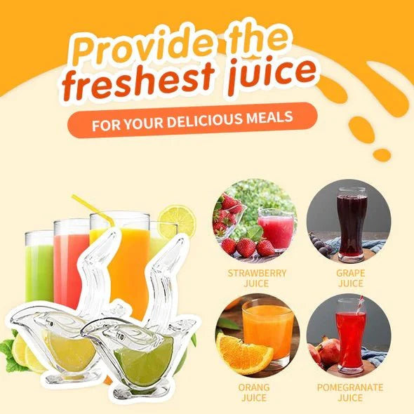 Manual Lemon Juicer Transparent Acrylic Elegance Bird Shape Lemon Slice Squeezer Kitchen Tools Gadgets