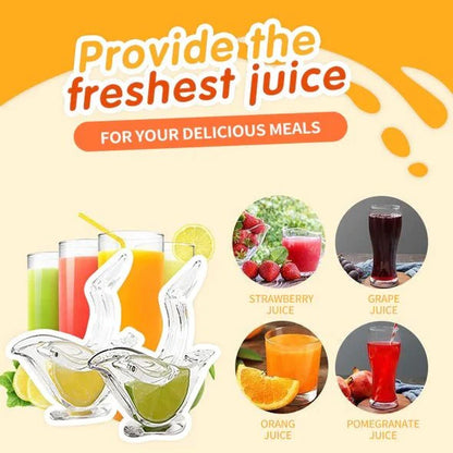 Manual Lemon Juicer Transparent Acrylic Elegance Bird Shape Lemon Slice Squeezer Kitchen Tools Gadgets