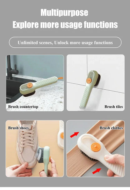 Multipurpose Liquid Dispensing Cleaning Brush