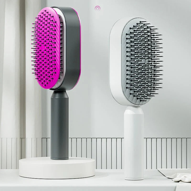 Women Fashion 3D Hair Growth Comb Hairbrush Self-Cleaning Hair Brush Self Cleaning Hair Brush For Women Massage Scalp Promote Blood Circulation Anti Hair Loss